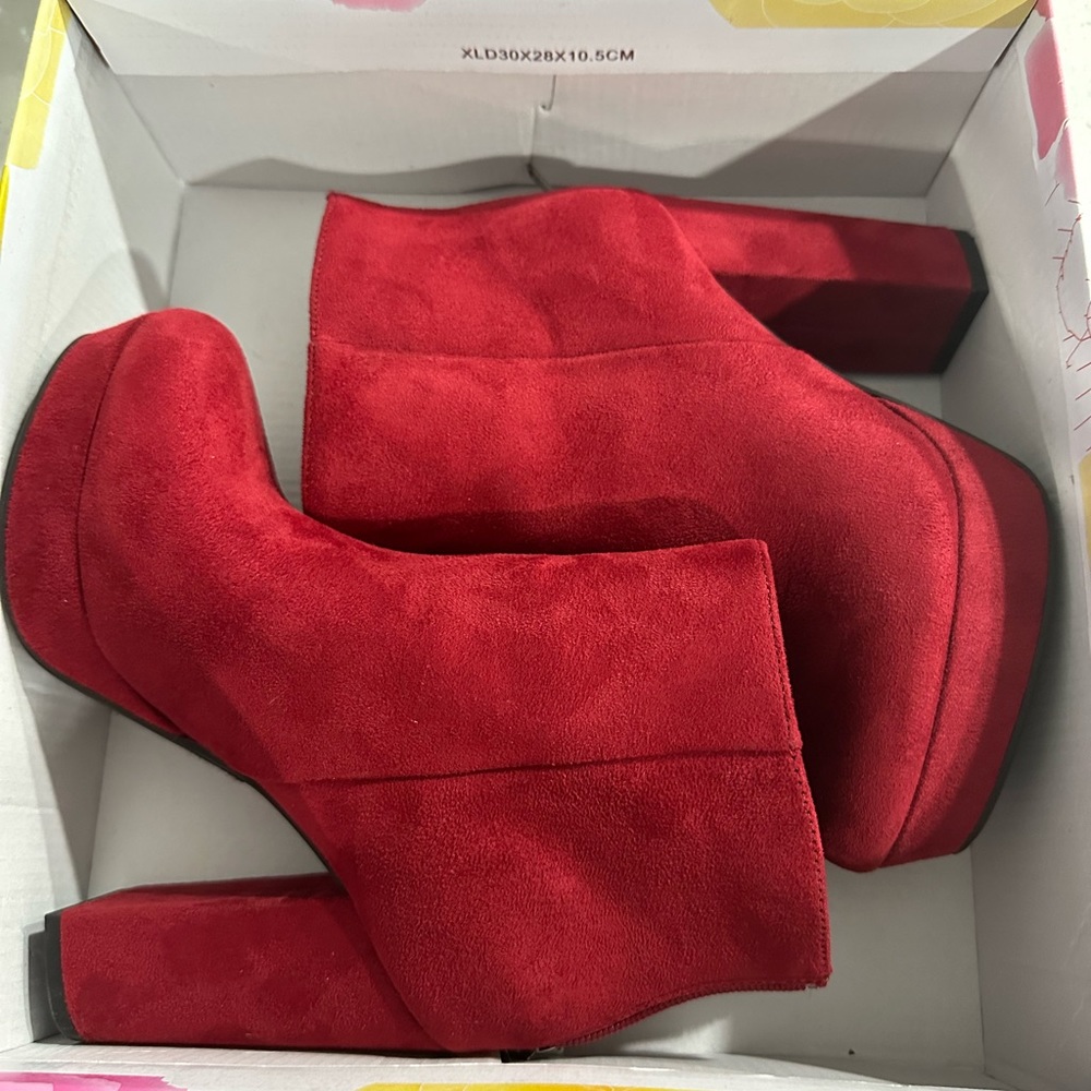 Red booties